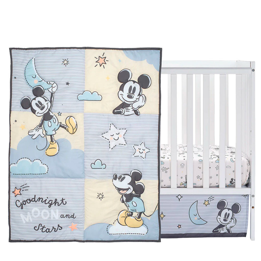 Bedtime Originals Moonlight Mickey 3-Piece Bedding Set- Bambi Baby