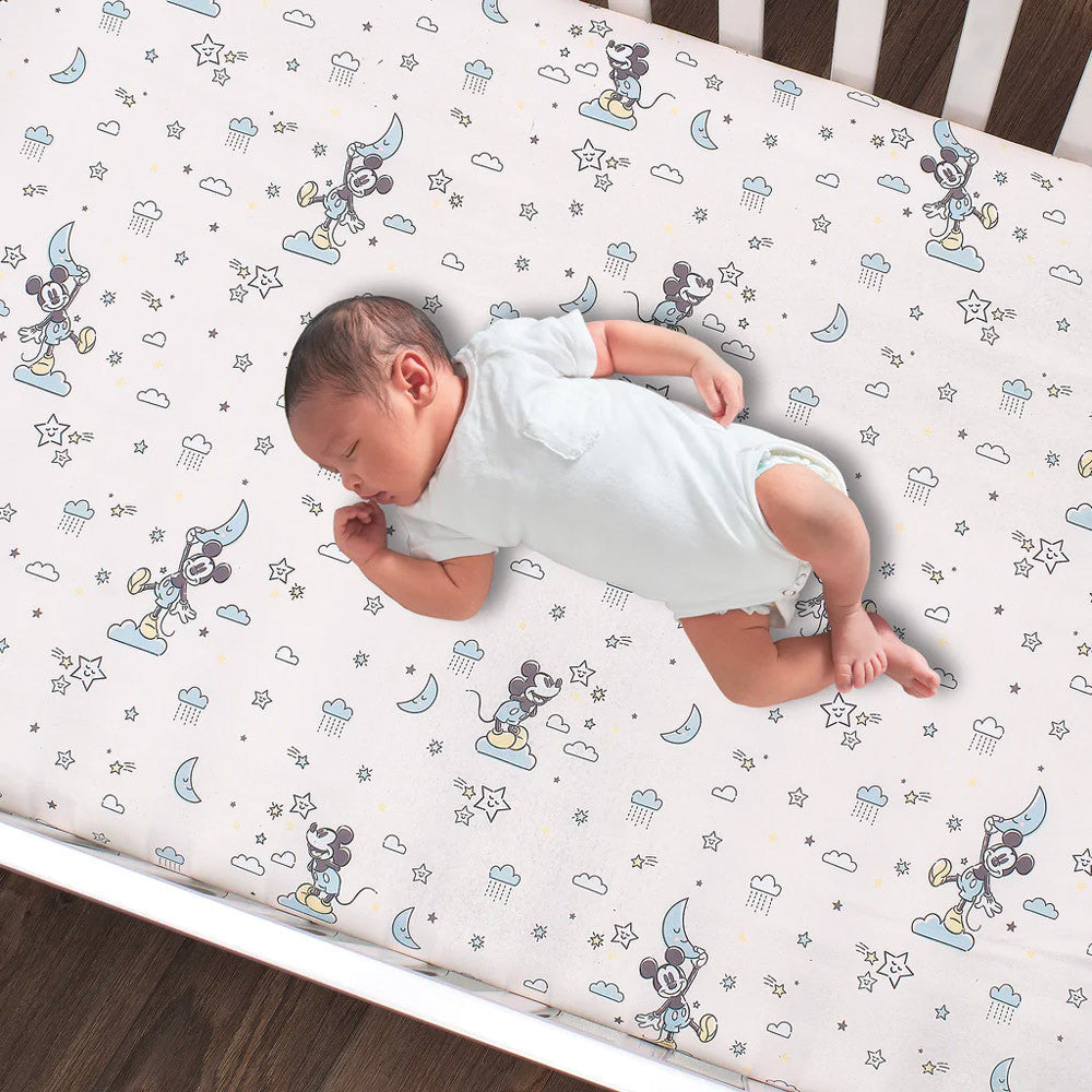 Bedtime Originals Moonlight Mickey 3-Piece Bedding Set- Bambi Baby