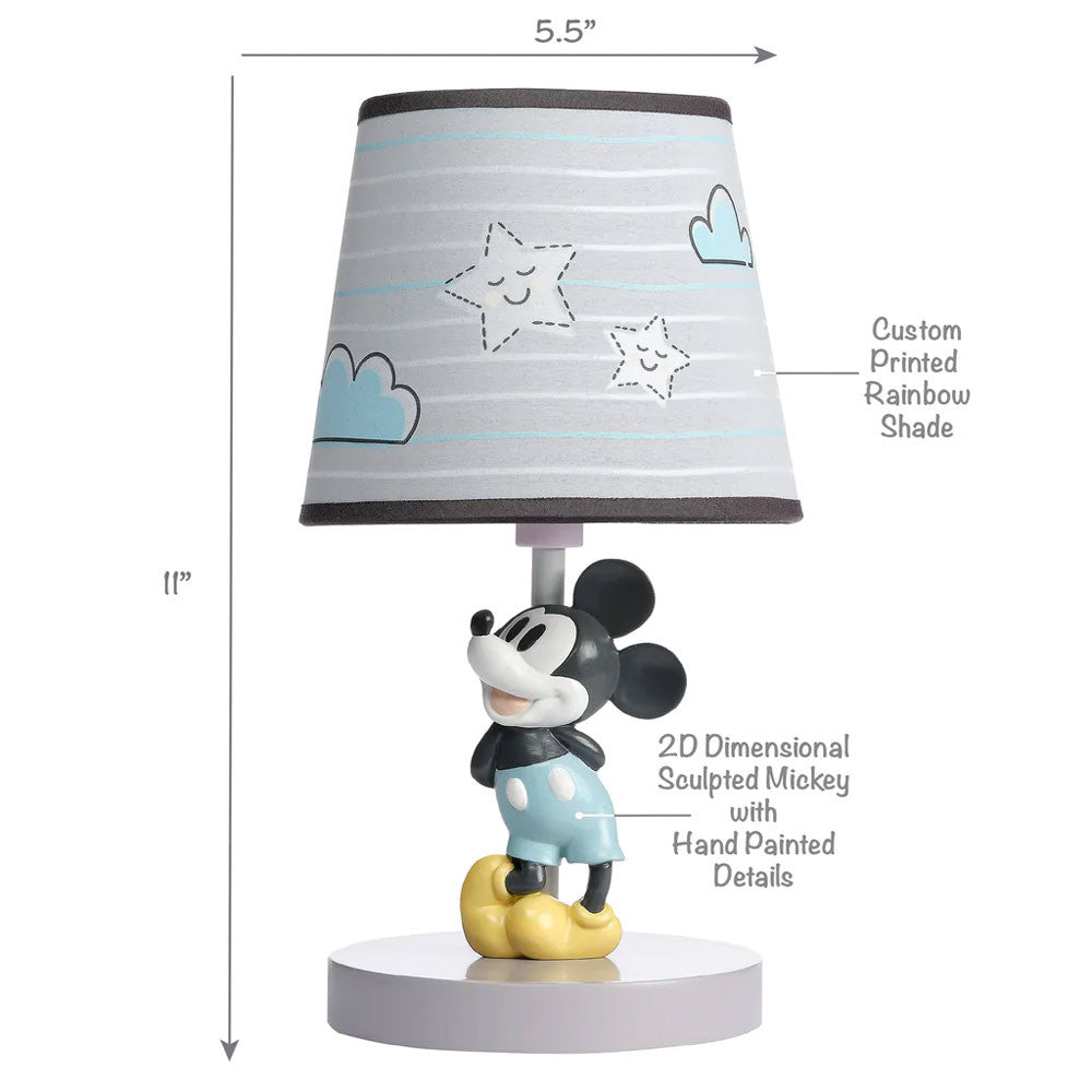 Bedtime Originals Moonlight Mickey Lamp w/Shade & Bulb- Bambi Baby