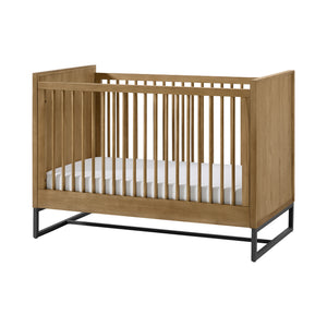 Natural Oak Wood Westwood Newport Convertible Crib - Front Angle | Bambi Baby