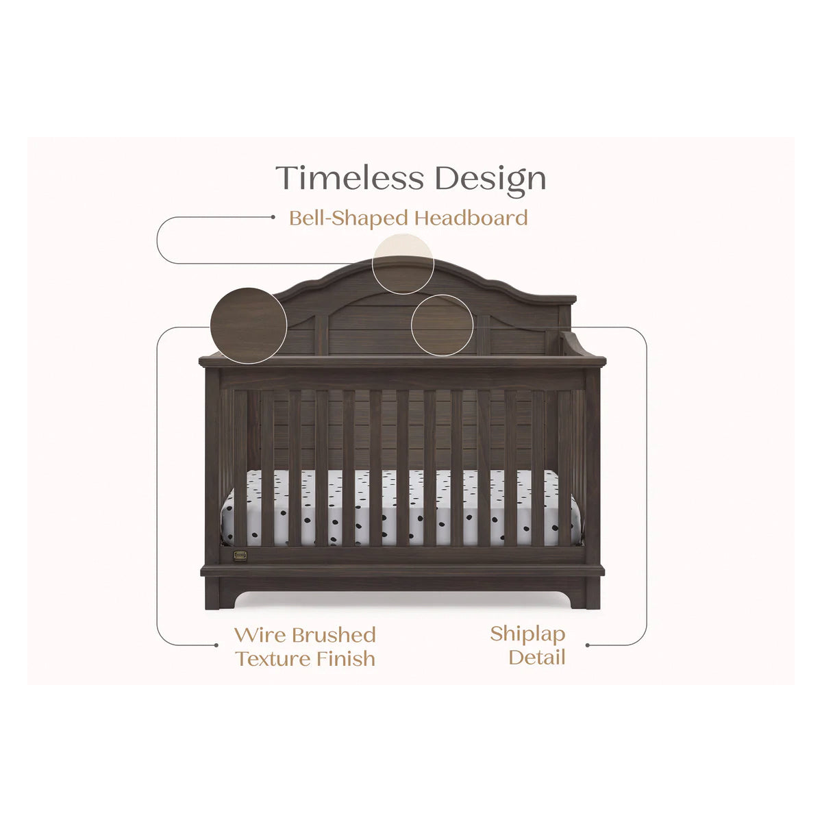 Delta Children Simmons Asher Crib- Bambi Baby