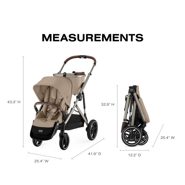 CYBEX Gazelle S 2 Stroller- Bambi Baby