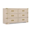 Bellini Paris 6 Drawer Dresser - Whitewashed Ash
