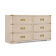 Bellini Paris 6 Drawer Dresser - Whitewashed Ash - Bambi Baby