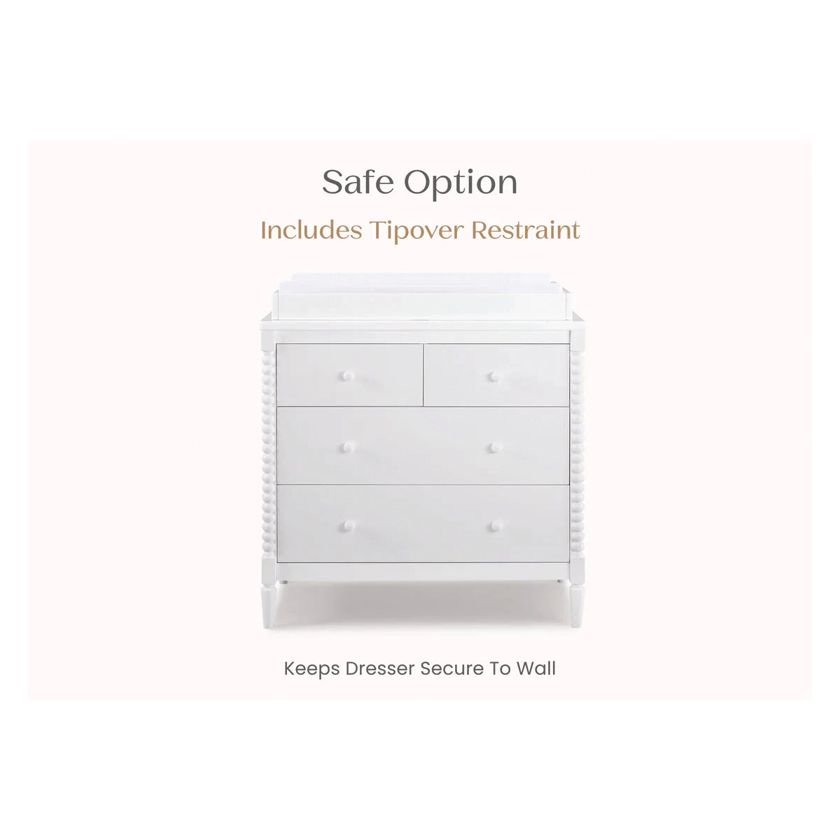 Delta Children Saint 4 Drawer Dresser With Changing Top – Bambi Baby