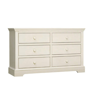 Chalk Wood Westwood Hanley 6 Drawer Dresser - Front View | Bambi Baby