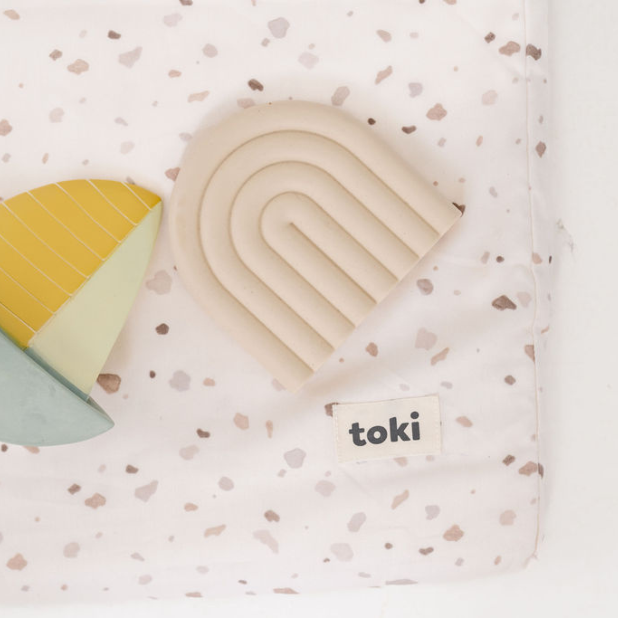 Toki Kids Terrazzo Chalk Organic Cotton Mat- Bambi Baby