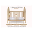 Delta Children Vivi 4-In-1 Convertible Crib- Greenguard Gold Certified - Bambi Baby