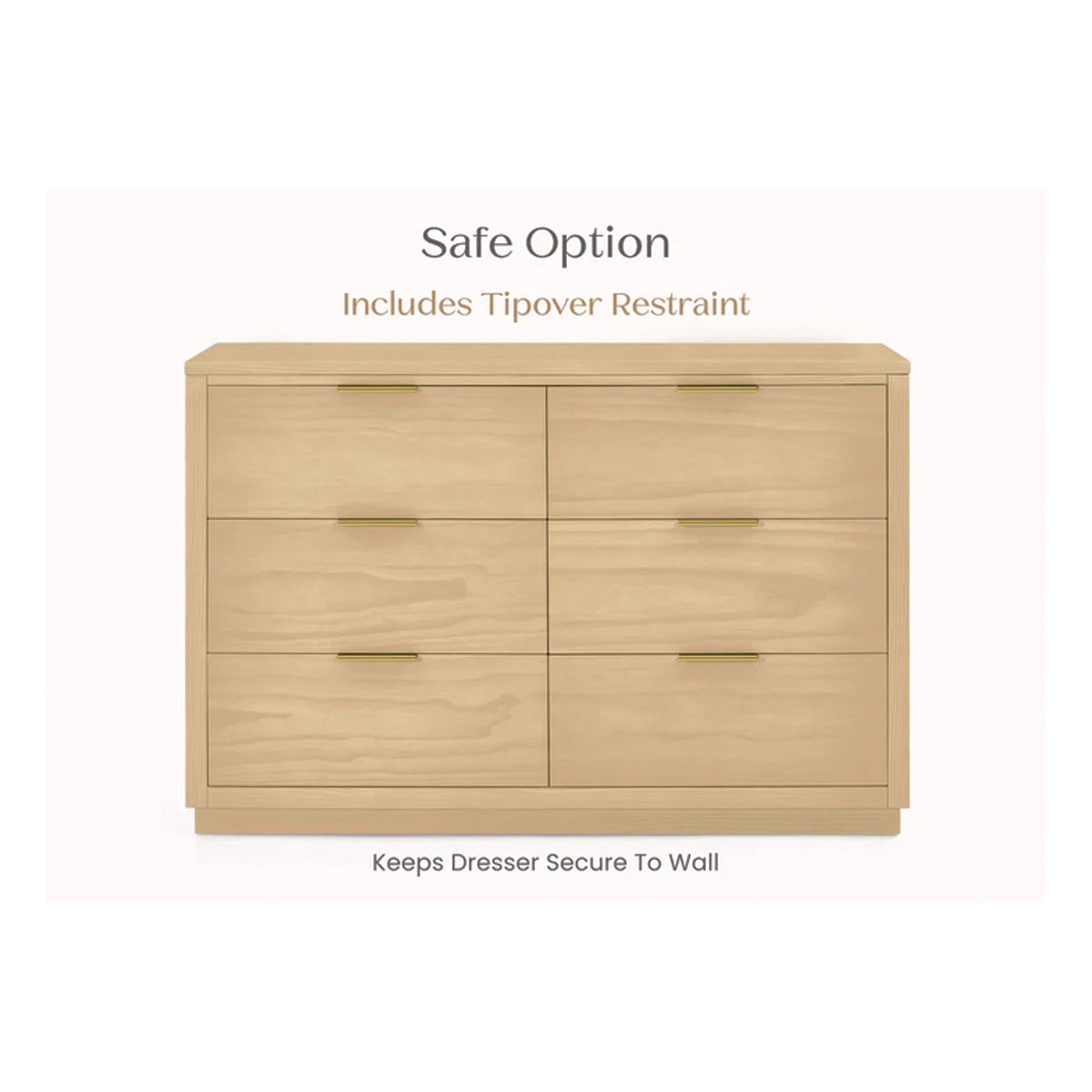 Forever 6 Drawer Dresser - Naturals Collection Delta Children Forever 6 Drawer Dresser - Naturals Collection Delta Children