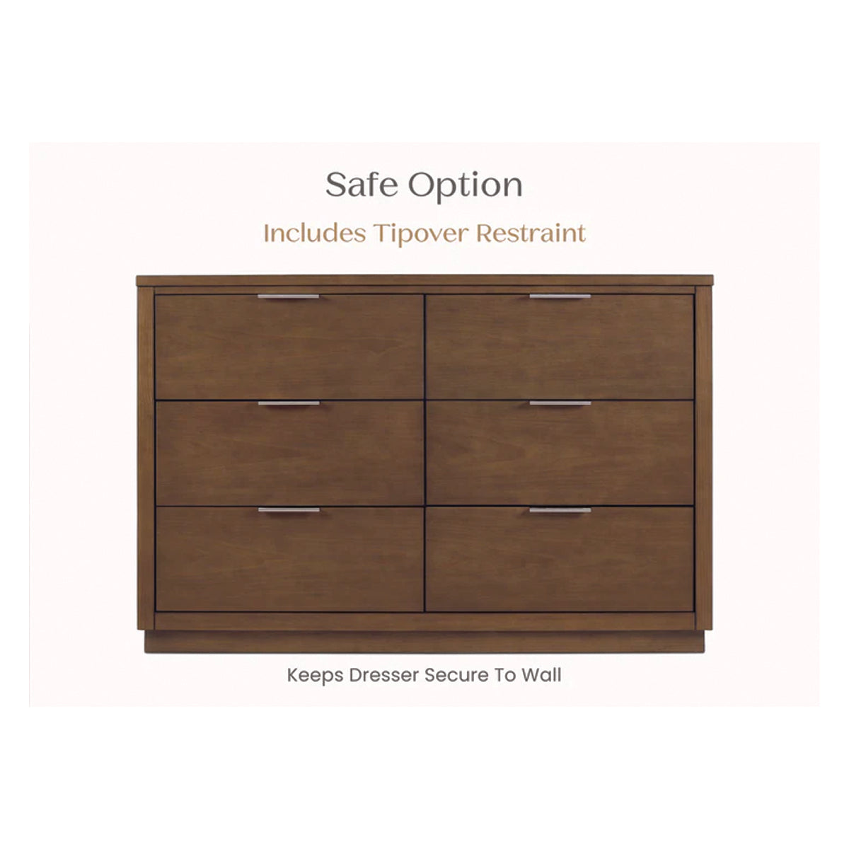 Delta Children Forever- Classic 6 Drawer Dresser - Assembled- Bambi Baby