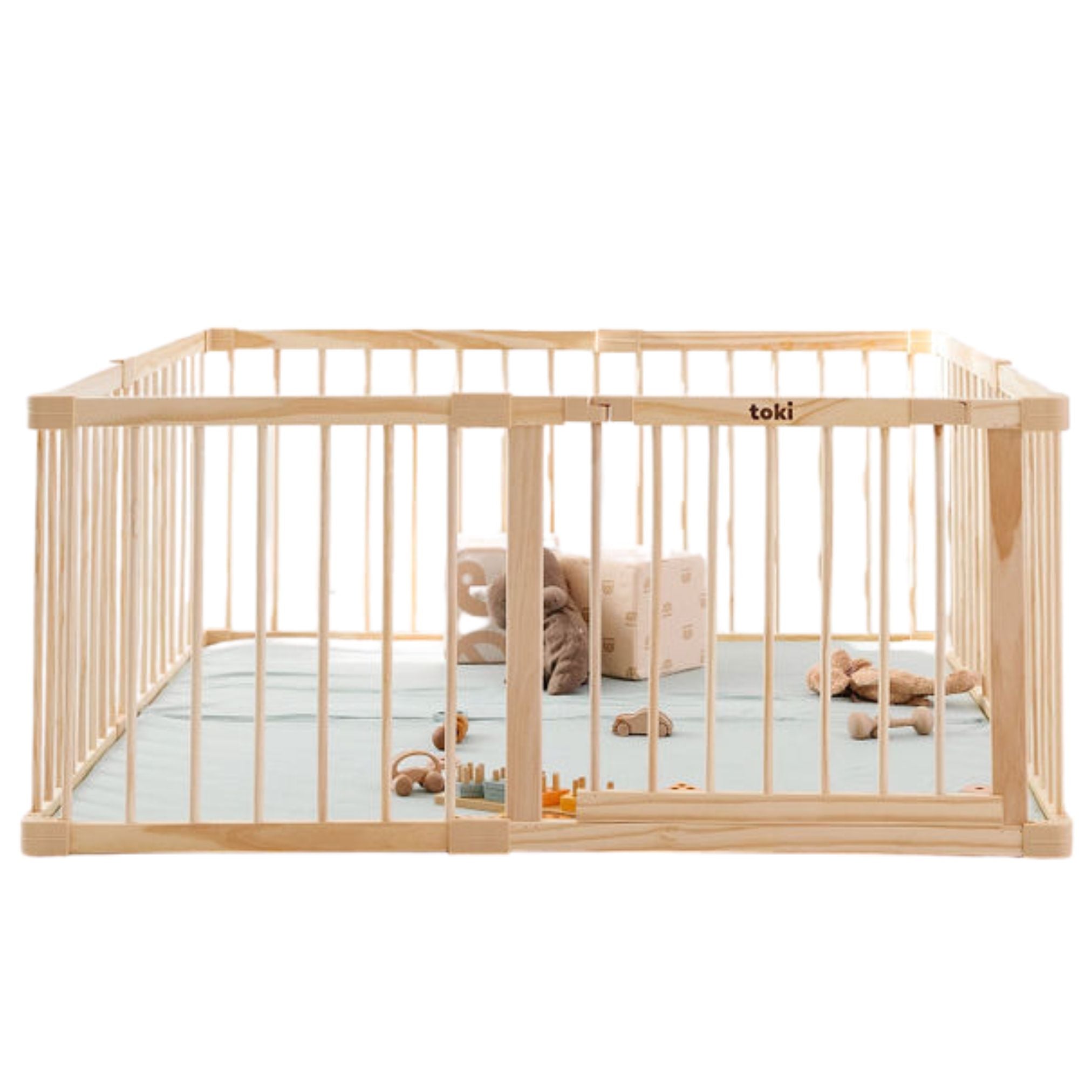 Toki Kids Playpen - Mega Size in Wood- Bambi Baby