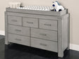 Oxford Baby Piermont Collection Changing Topper in Rustic Stonington Gray - Bambi Baby