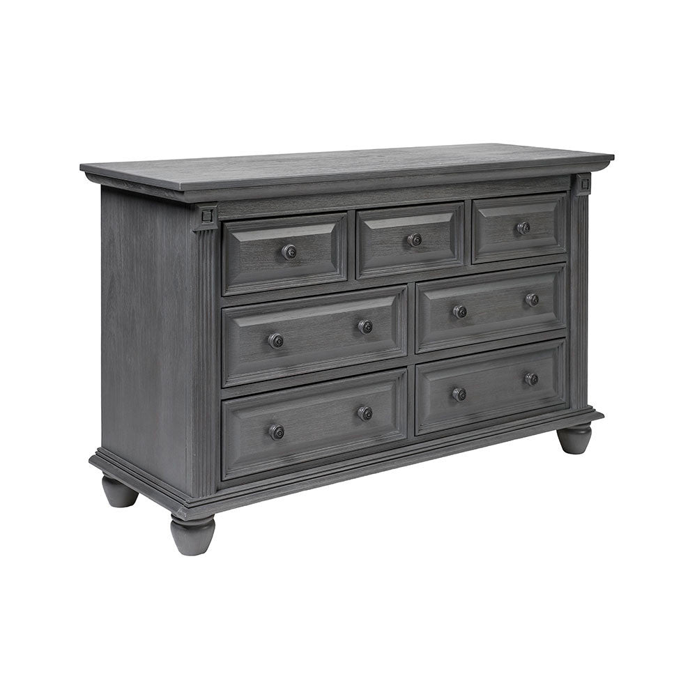 Oxford London Lane 7 Drawer Dresser in Arctic Gray- Bambi Baby