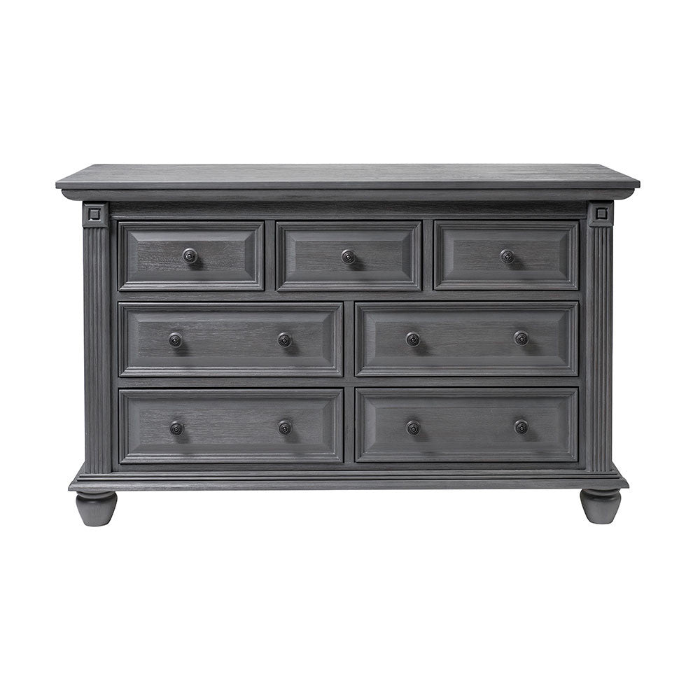 Oxford London Lane 7 Drawer Dresser in Arctic Gray- Bambi Baby