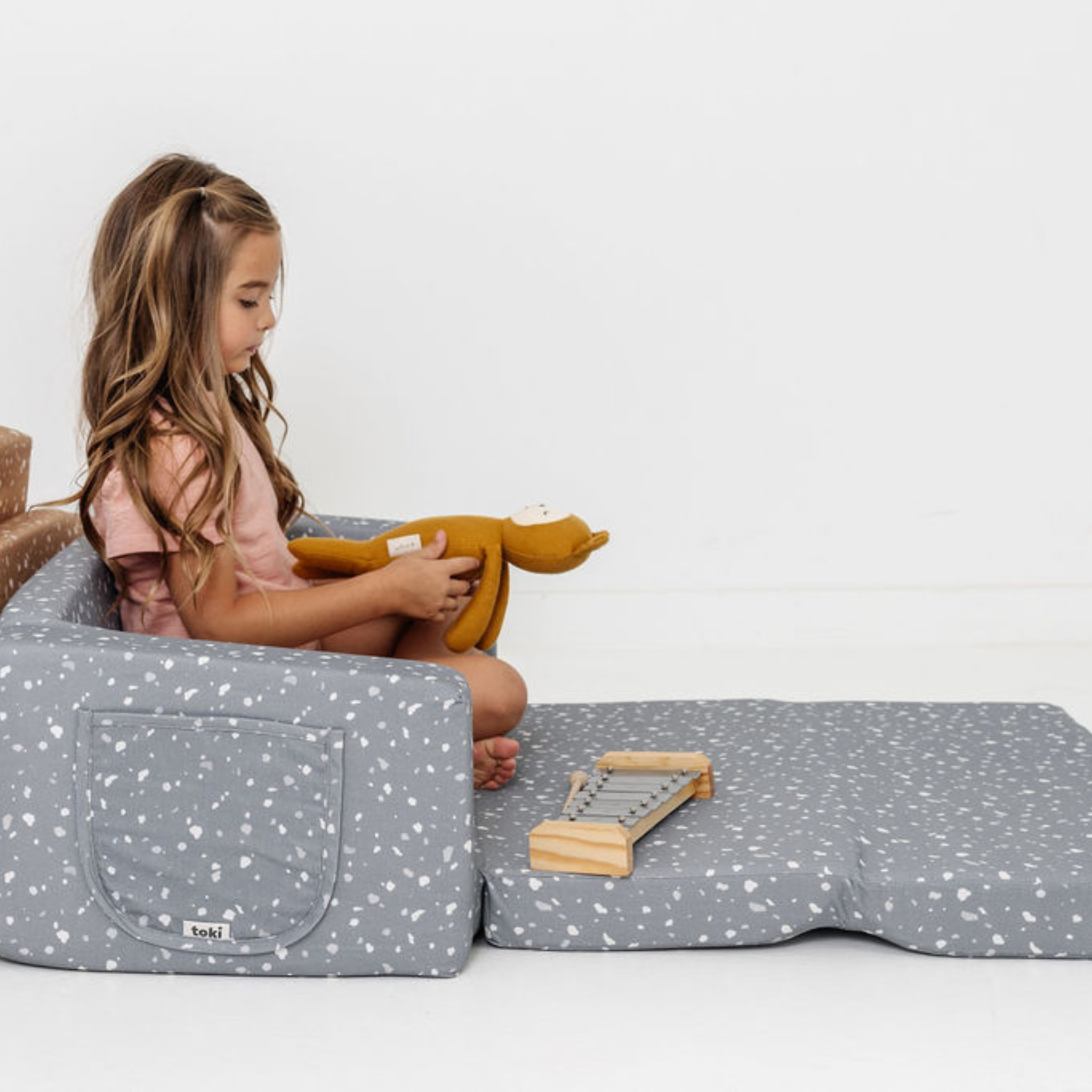 Toki Kids Terrazzo Slate Play Couch- Bambi Baby