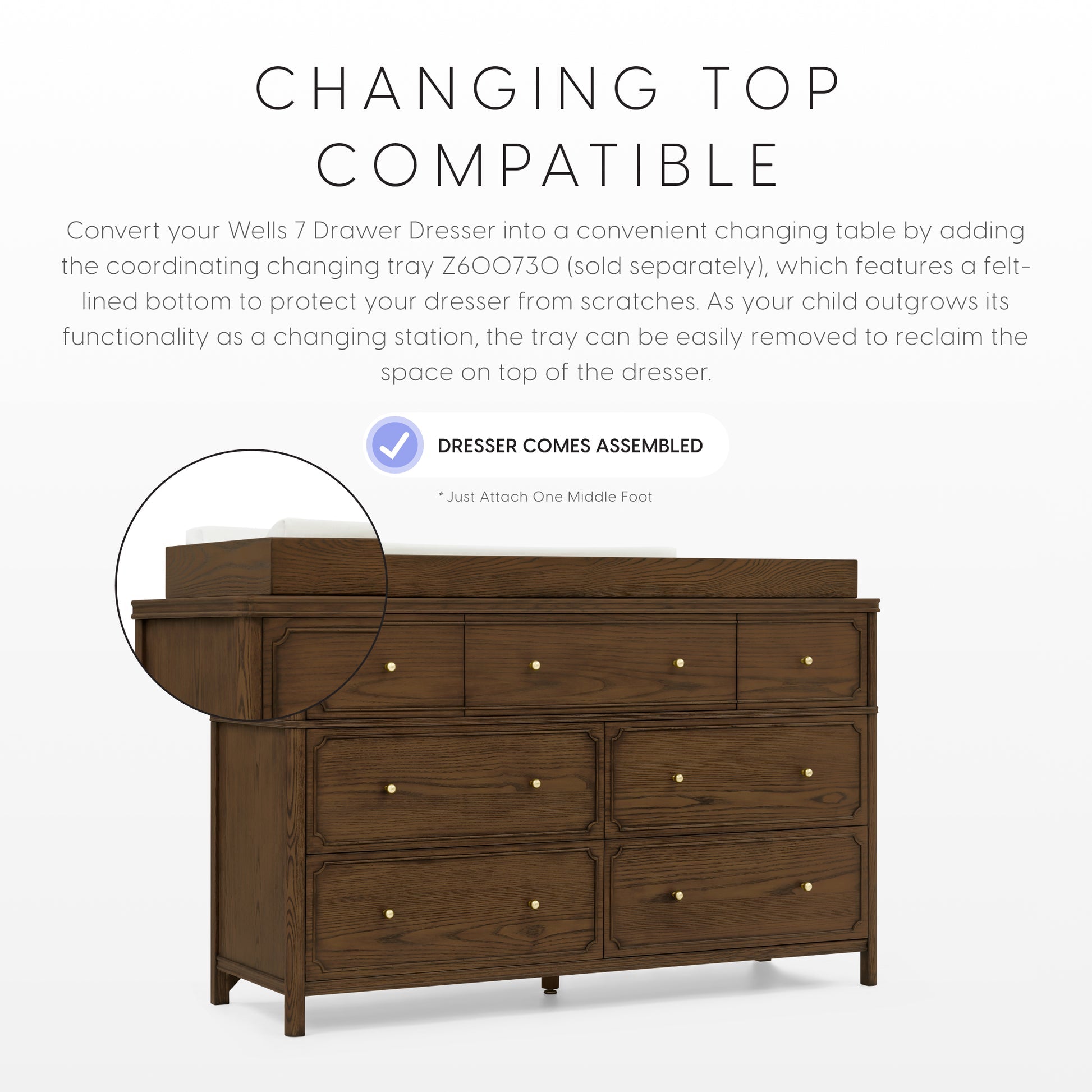 Bellini Wells 7 Drawer Dresser- Bambi Baby