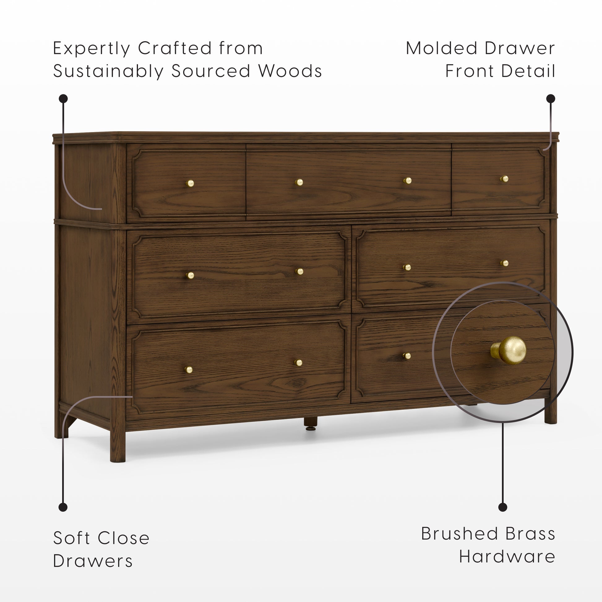 Bellini Wells 7 Drawer Dresser- Bambi Baby