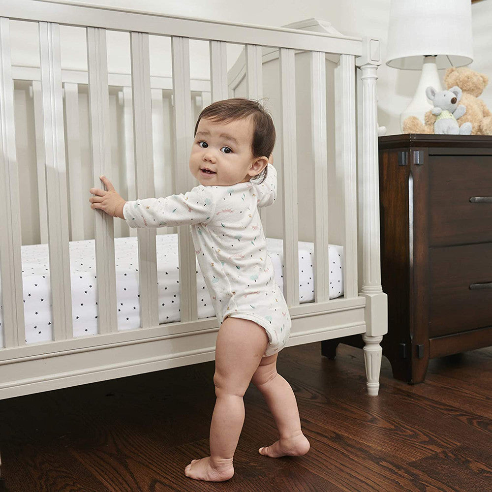 Moonlight Slumber Little Dreamer 5" All Foam Crib Mattress - Dual Firmness- Bambi Baby