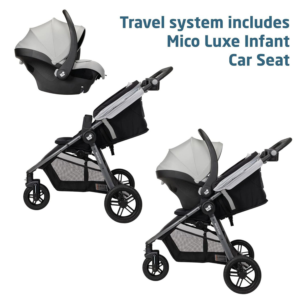 maxi cosi single stroller Maxi Cosi Gia XP Luxe 3-Wheel Travel System – Bambi Baby
