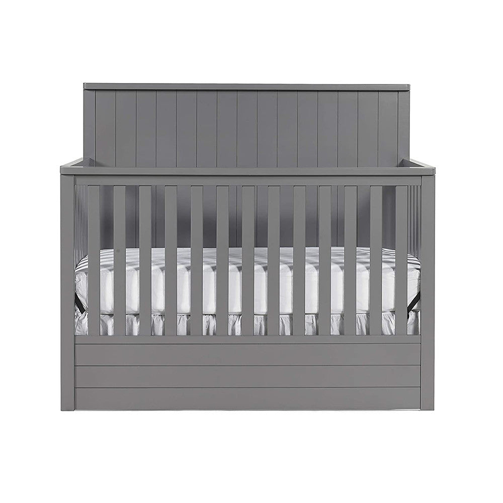 Ti Amo Bradlee Convertible Crib in Stormy Grey- Bambi Baby