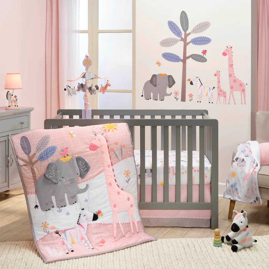 Lambs & Ivy Jazzy Jungle 3-Piece Bedding Set*- Bambi Baby