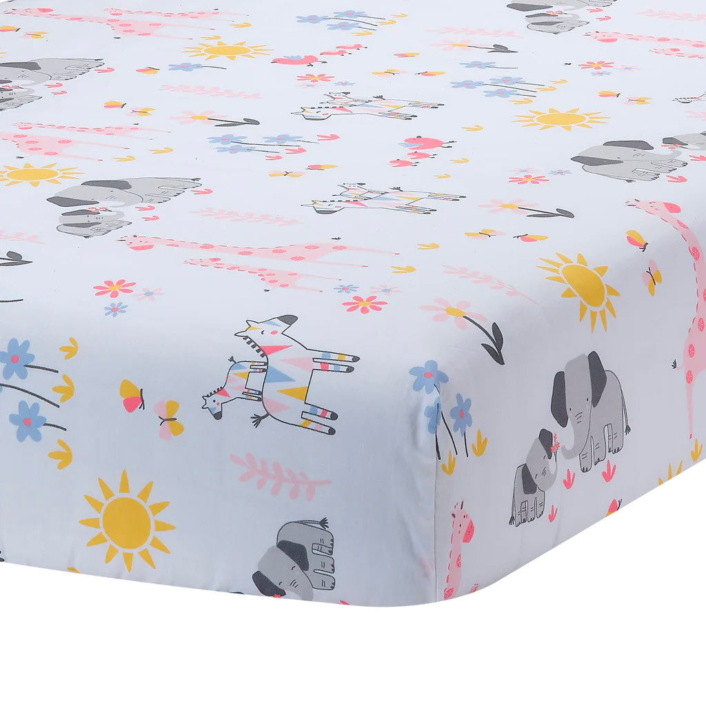 Lambs & Ivy Jazzy Jungle 3-Piece Bedding Set*- Bambi Baby