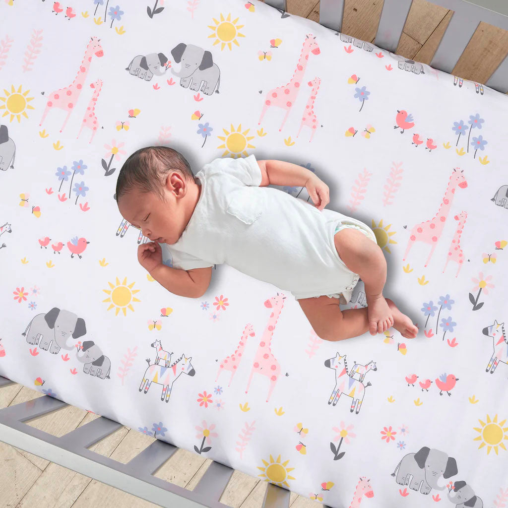 Lambs & Ivy Jazzy Jungle 3-Piece Bedding Set*- Bambi Baby