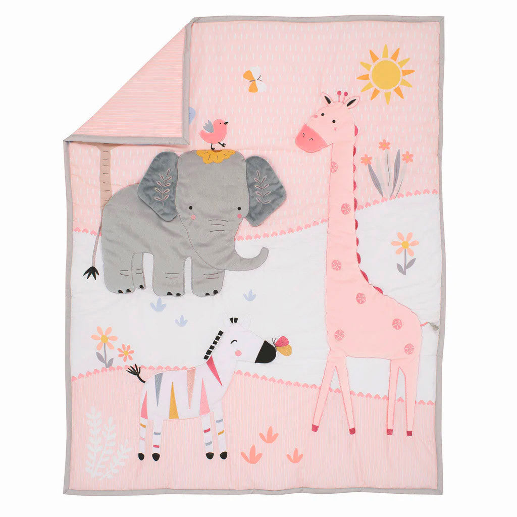 Lambs & Ivy Jazzy Jungle 3-Piece Bedding Set*- Bambi Baby