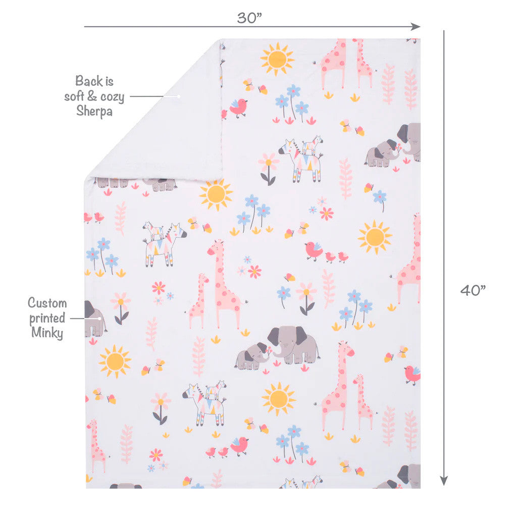 Manta Jazzy Jungle de Lambs &amp; Ivy- Bambi Baby
