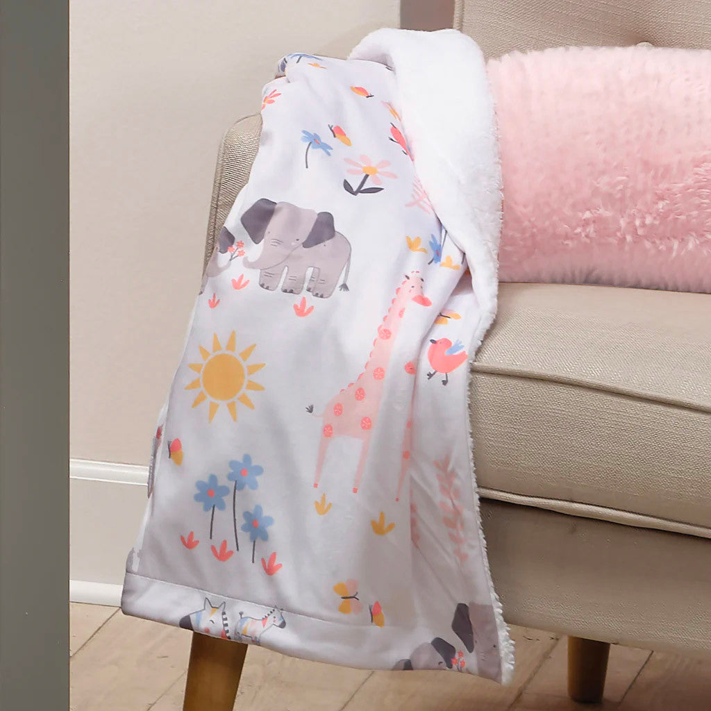 Manta Jazzy Jungle de Lambs &amp; Ivy- Bambi Baby