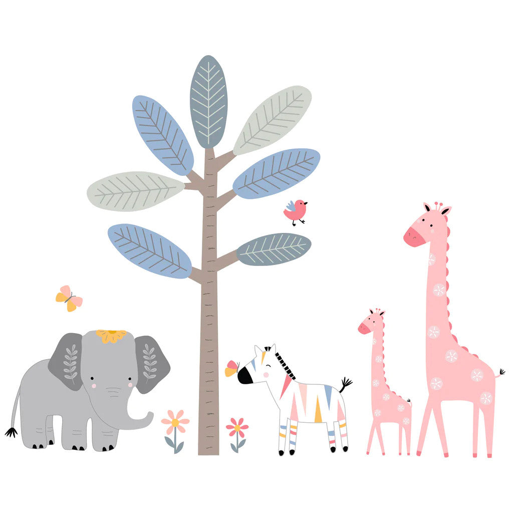Lambs & Ivy Jazzy Jungle Wall Decals- Bambi Baby