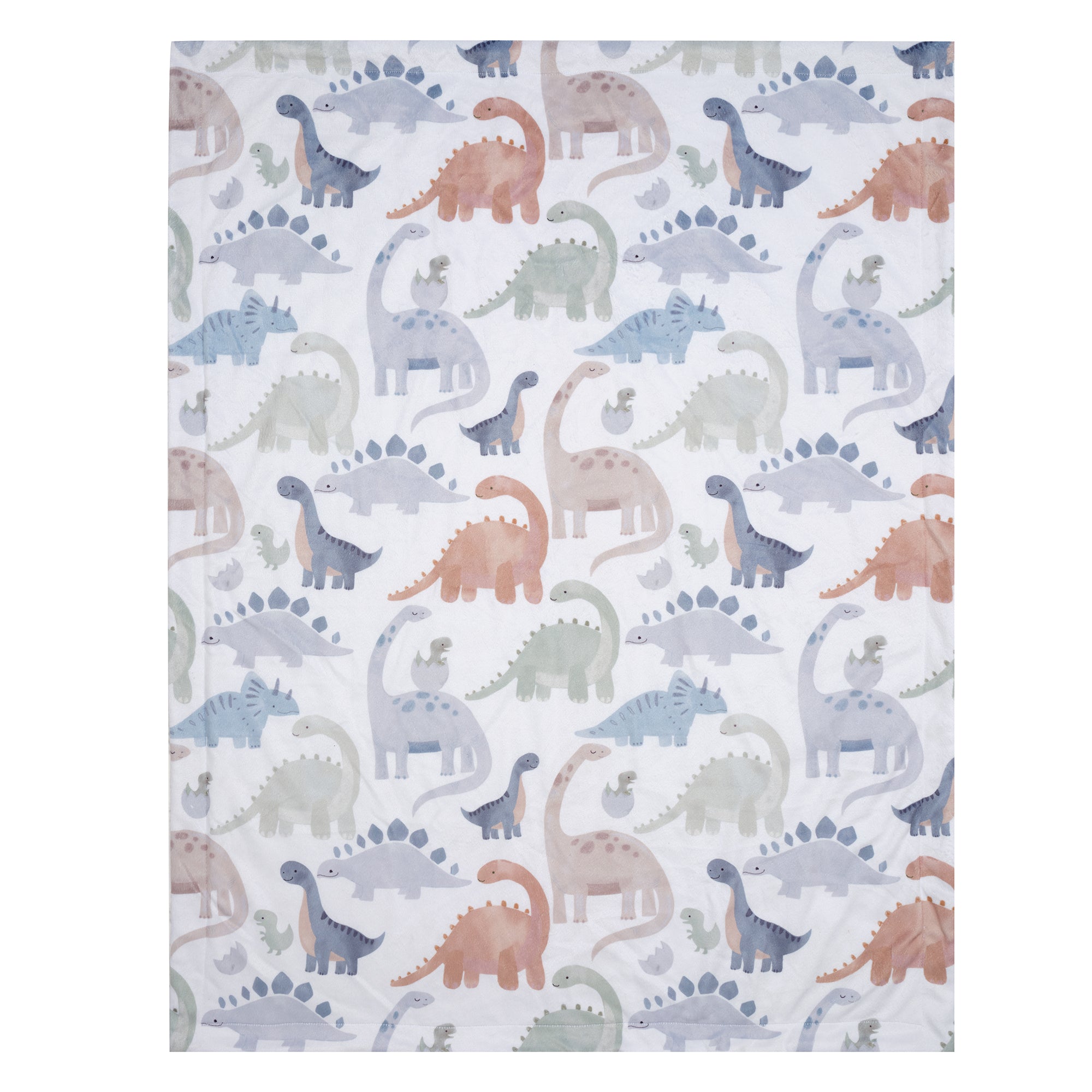 Lambs & Ivy Dino-Might Dinosaur Baby Blanket- Bambi Baby