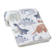 Lambs & Ivy Dino-Might Dinosaur Baby Blanket - Bambi Baby