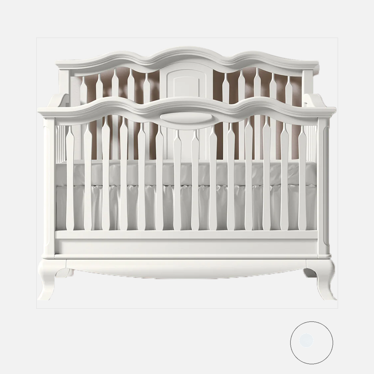 Cuna convertible Romina Cleopatra con respaldo abierto- Bambi Baby