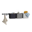 Natart Tulip Leander Organizers - Dusty Grey (3 Pcs, 1 Long Rack, 2 Hooks) - Bambi Baby
