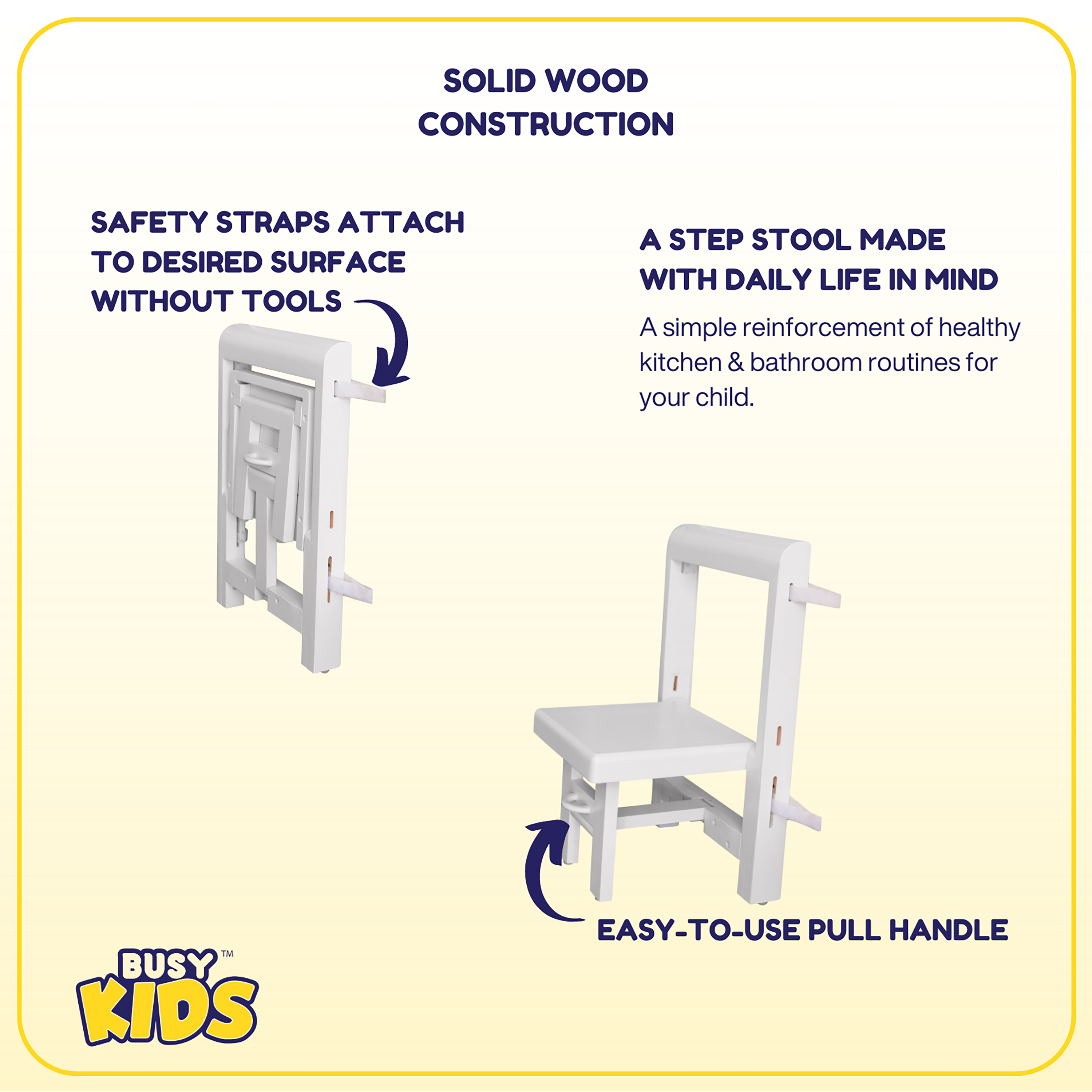 Taburete plegable y portátil Busy Kids- Bambi Baby