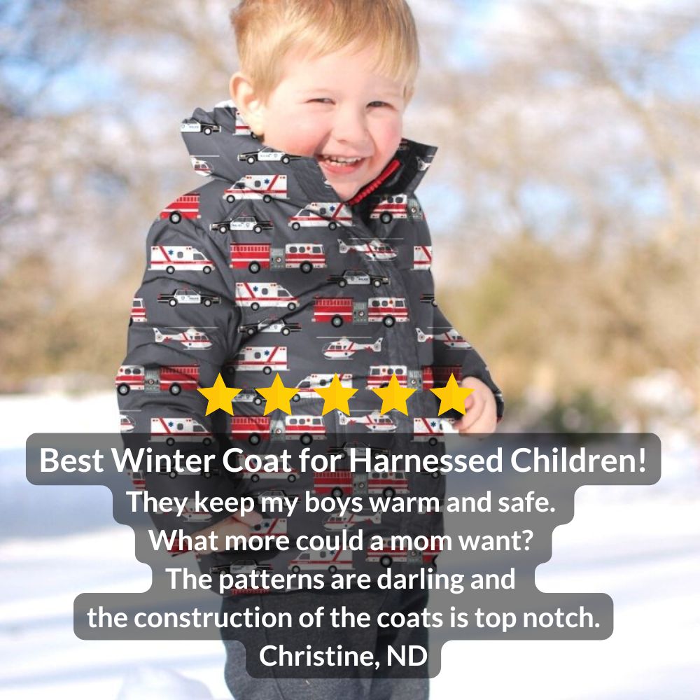 Onekid Car Seat Coat | The Road Coat Down - Rescue Print- Bambi Baby