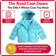 Onekid Car Seat Coat | The Road Coat Down - Aqua - Bambi Baby