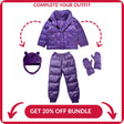 Onekid Car Seat Coat | The Road Coat Vegan - Purple - Bambi Baby