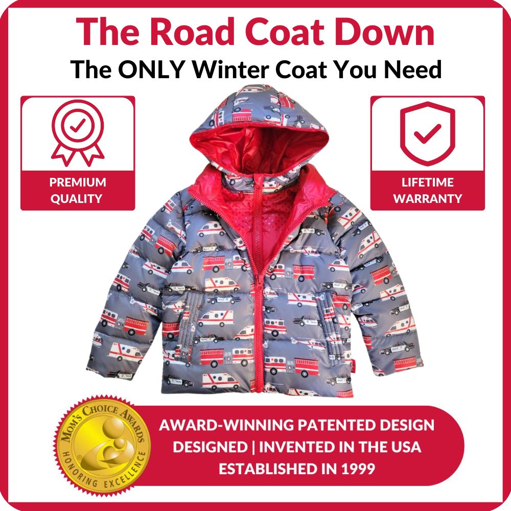 Onekid Car Seat Coat | The Road Coat Down - Rescue Print- Bambi Baby