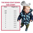 Onekid Car Seat Coat | The Road Coat Down - Navy Raptor Print - Bambi Baby