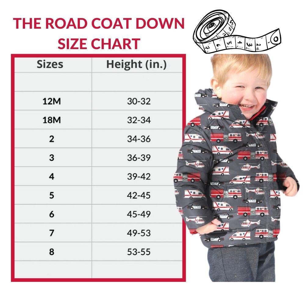 Onekid Car Seat Coat | The Road Coat Down - Rescue Print- Bambi Baby