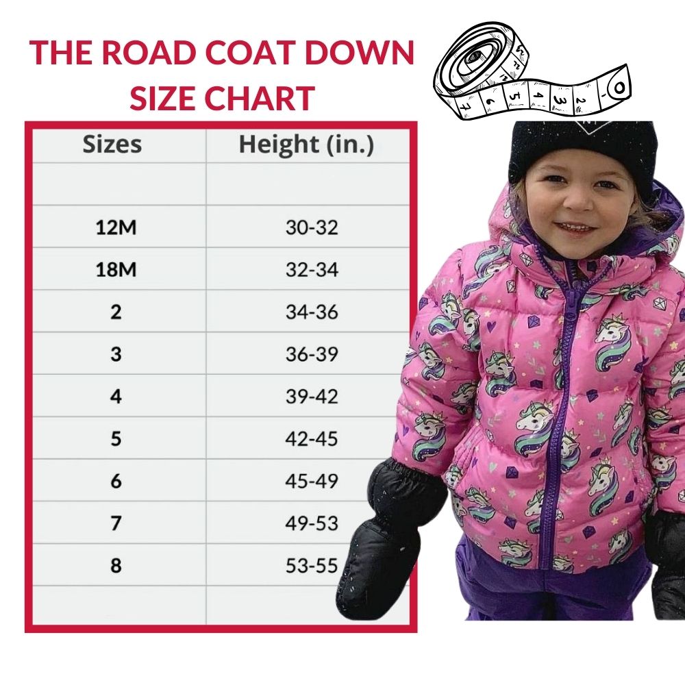 Onekid Car Seat Coat | The Road Coat Down - Unicorn Print- Bambi Baby