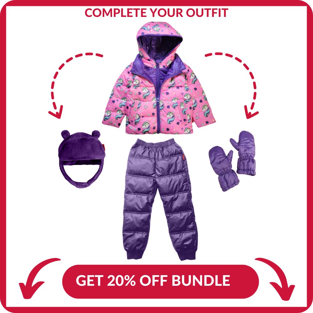Onekid Car Seat Coat | The Road Coat Down - Unicorn Print- Bambi Baby