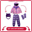 Onekid Car Seat Coat | The Road Coat Down - Unicorn Print - Bambi Baby