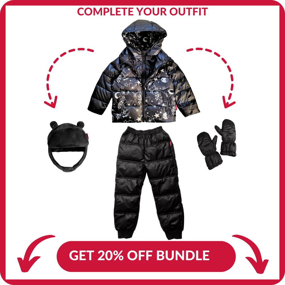 Onekid Car Seat Coat | The Road Coat Down - Rocketship Print- Bambi Baby