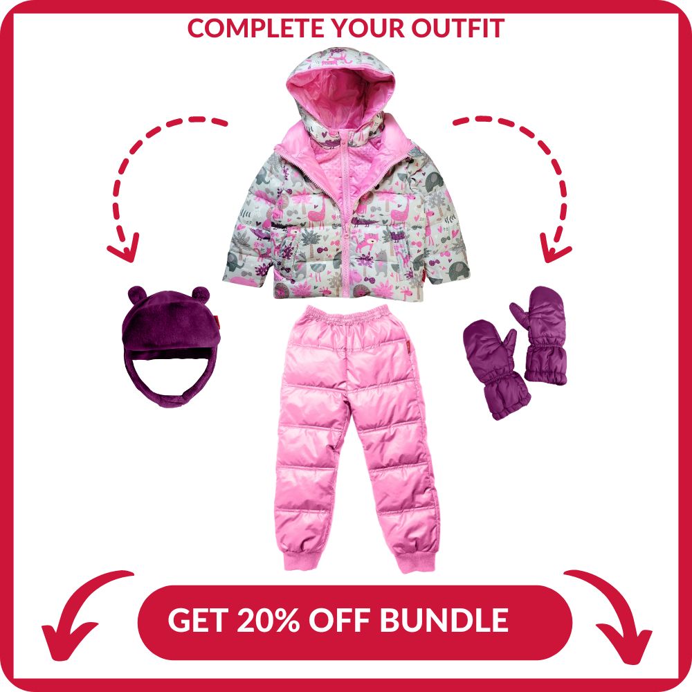 Onekid Car Seat Coat | The Road Coat Down - Safari Print- Bambi Baby