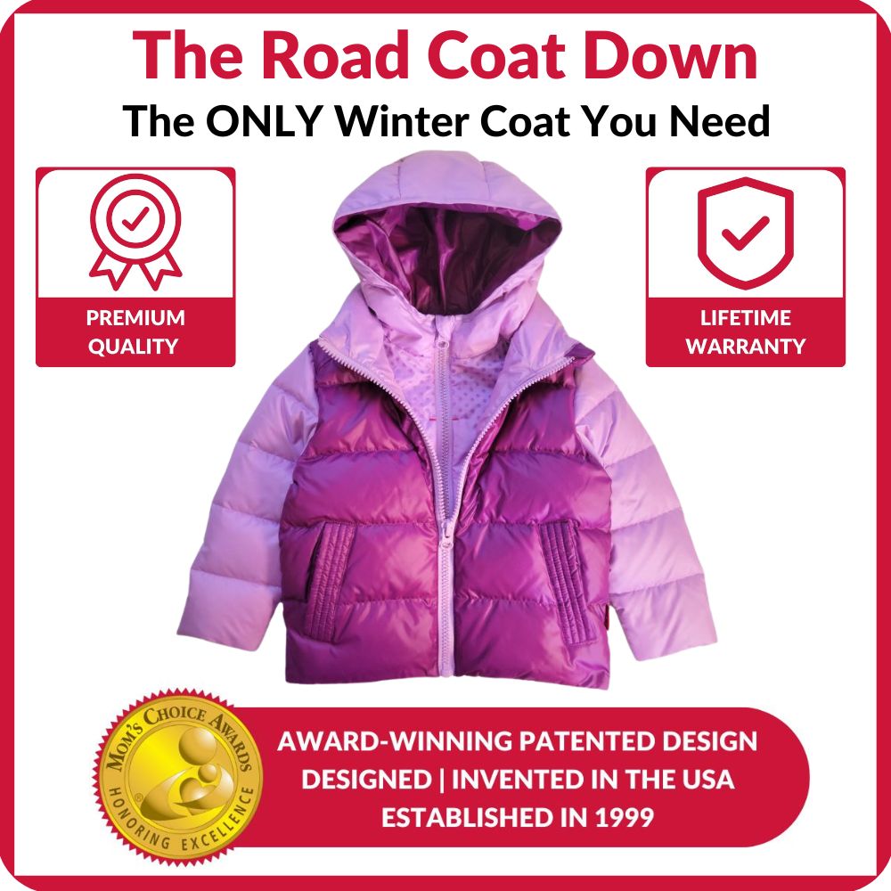 Onekid Car Seat Coat | The Road Coat Down - Lilac/Plum- Bambi Baby