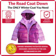Onekid Car Seat Coat | The Road Coat Down - Lilac/Plum - Bambi Baby
