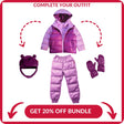 Onekid Car Seat Coat | The Road Coat Down - Lilac/Plum - Bambi Baby